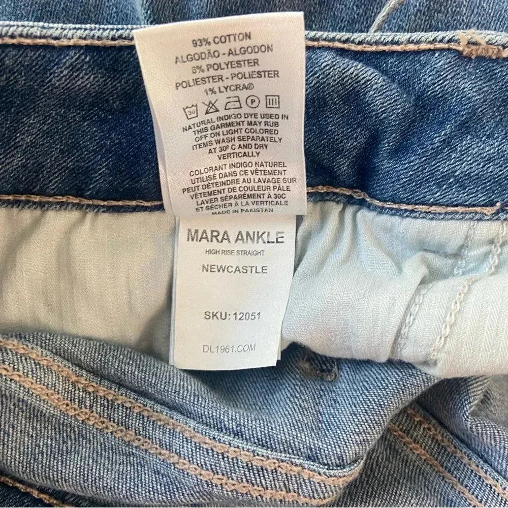 DL1961 Mara Ankle High Rise Straight in New Castle NWT Size 32 - Image 8