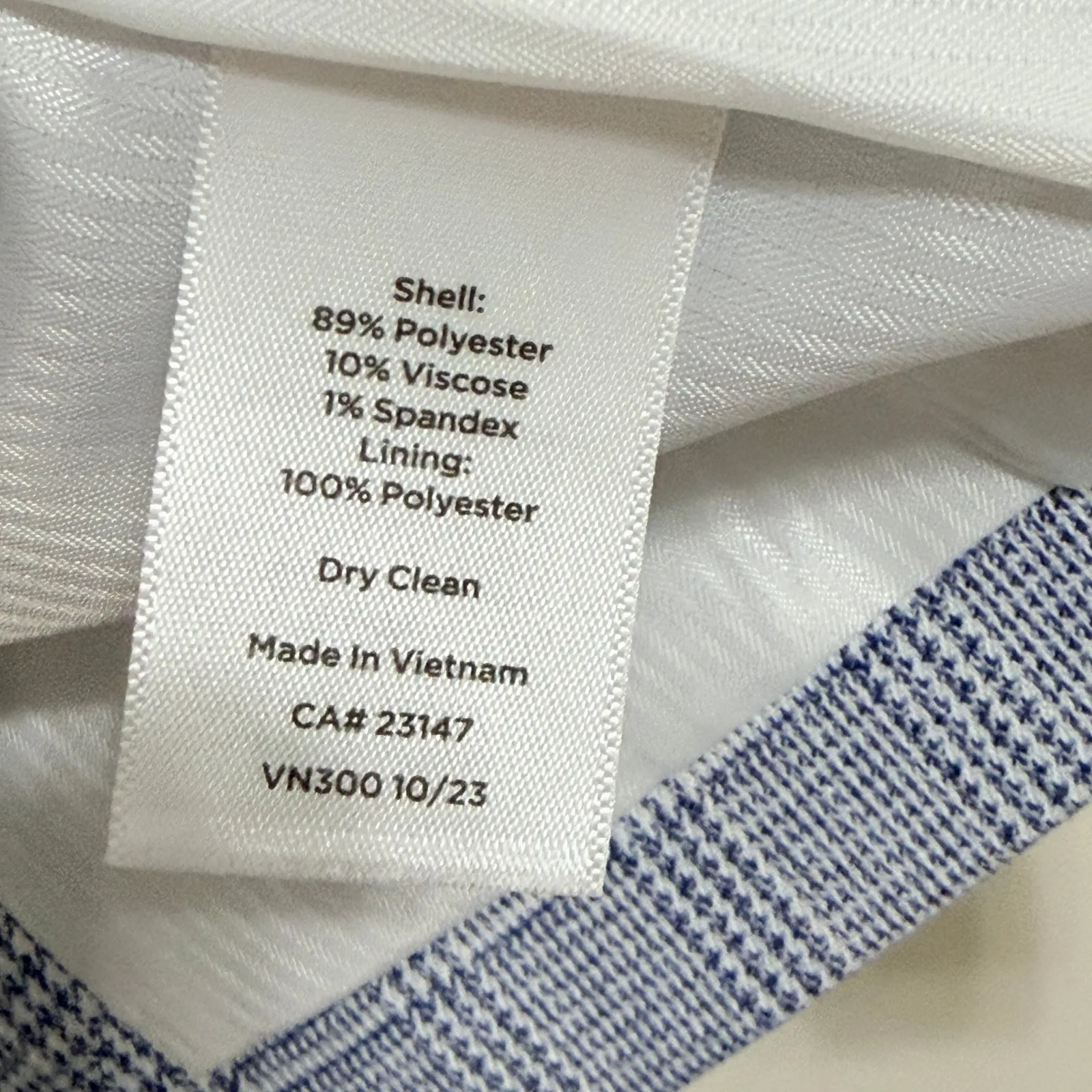 Talbots Womens Blue Glen Plaid Blazer Jacket Size 6 Single Button Office Career - Image 11