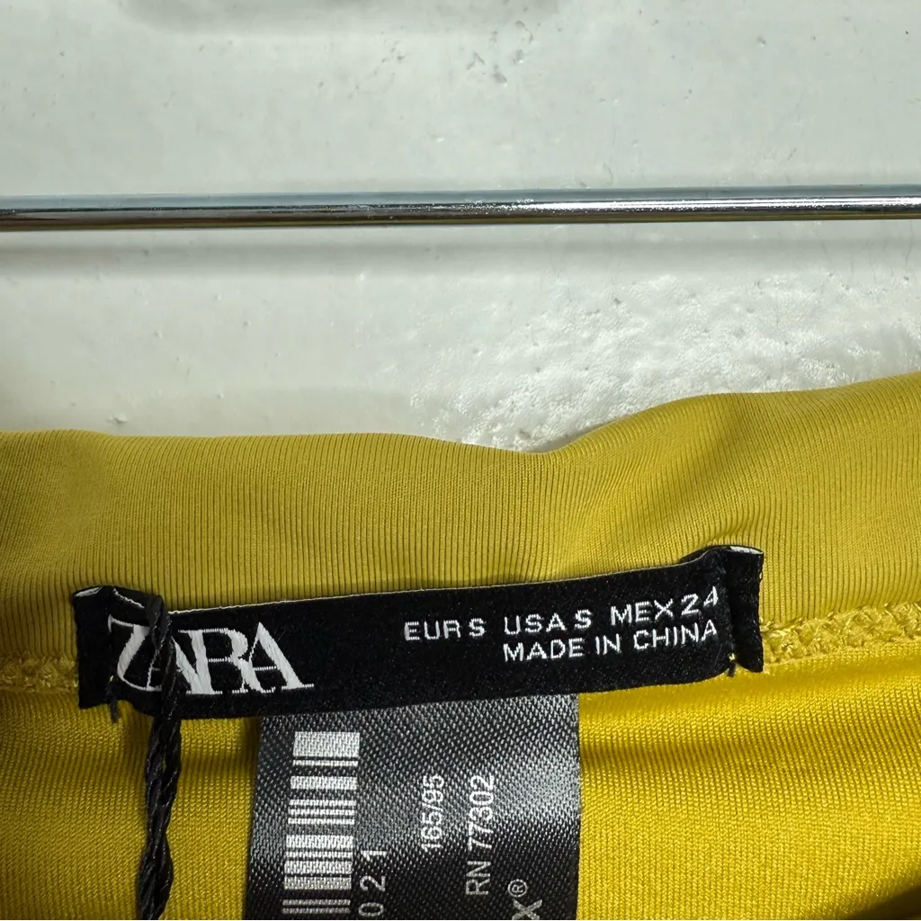 NWT Zara‎ Green Bikini Bottom High Rise Size Small - Image 7