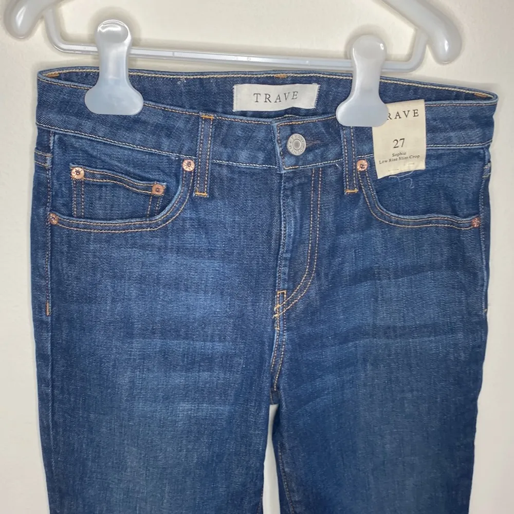 Trave Sophie low rise slim crop jeans in mystifies me wash size 27 - Image 67