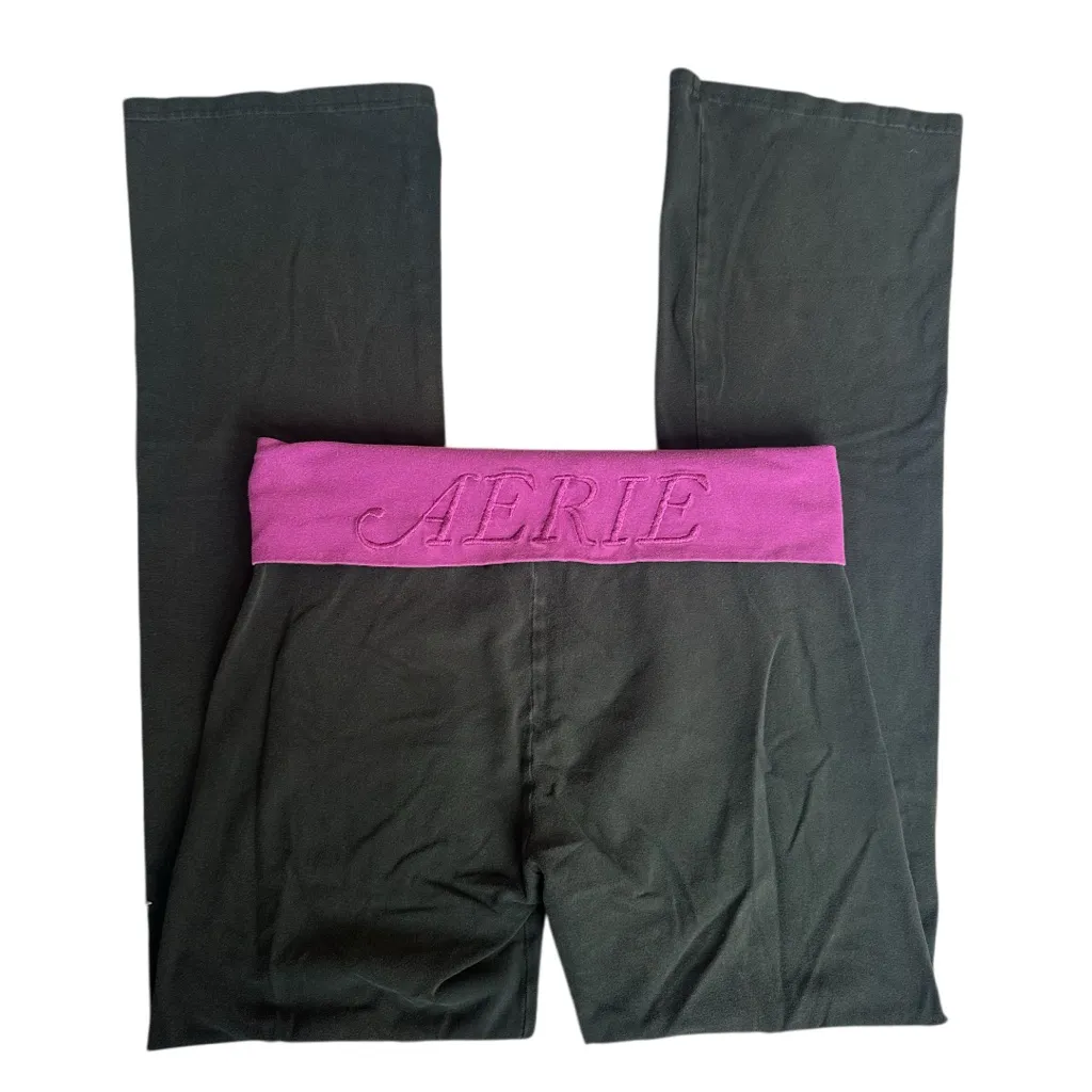 Y2K Aerie Fold Over Yoga Pants! - Image 5