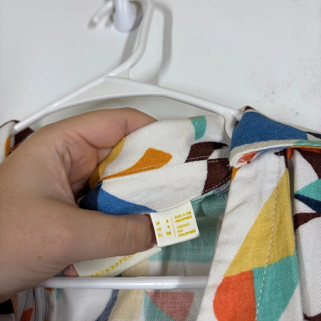 Anthropologie Maeve Colette Jumpsuit Linen Edition Size US 4 - Image 12