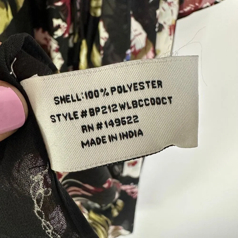 Walter Baker Tulum Floral Caftan Swimsuit Coverup One Size - Image 5