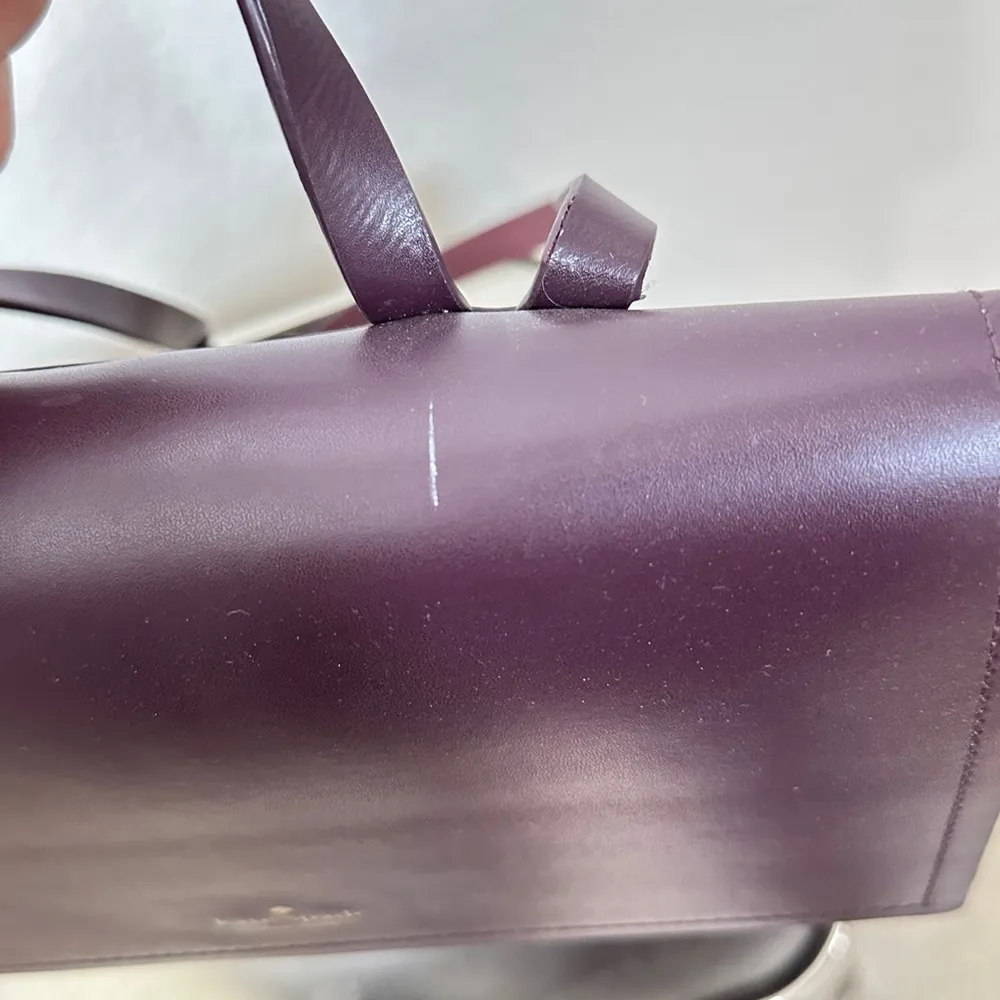 Kate Spade Leather Backpack Burgundy - Image 6