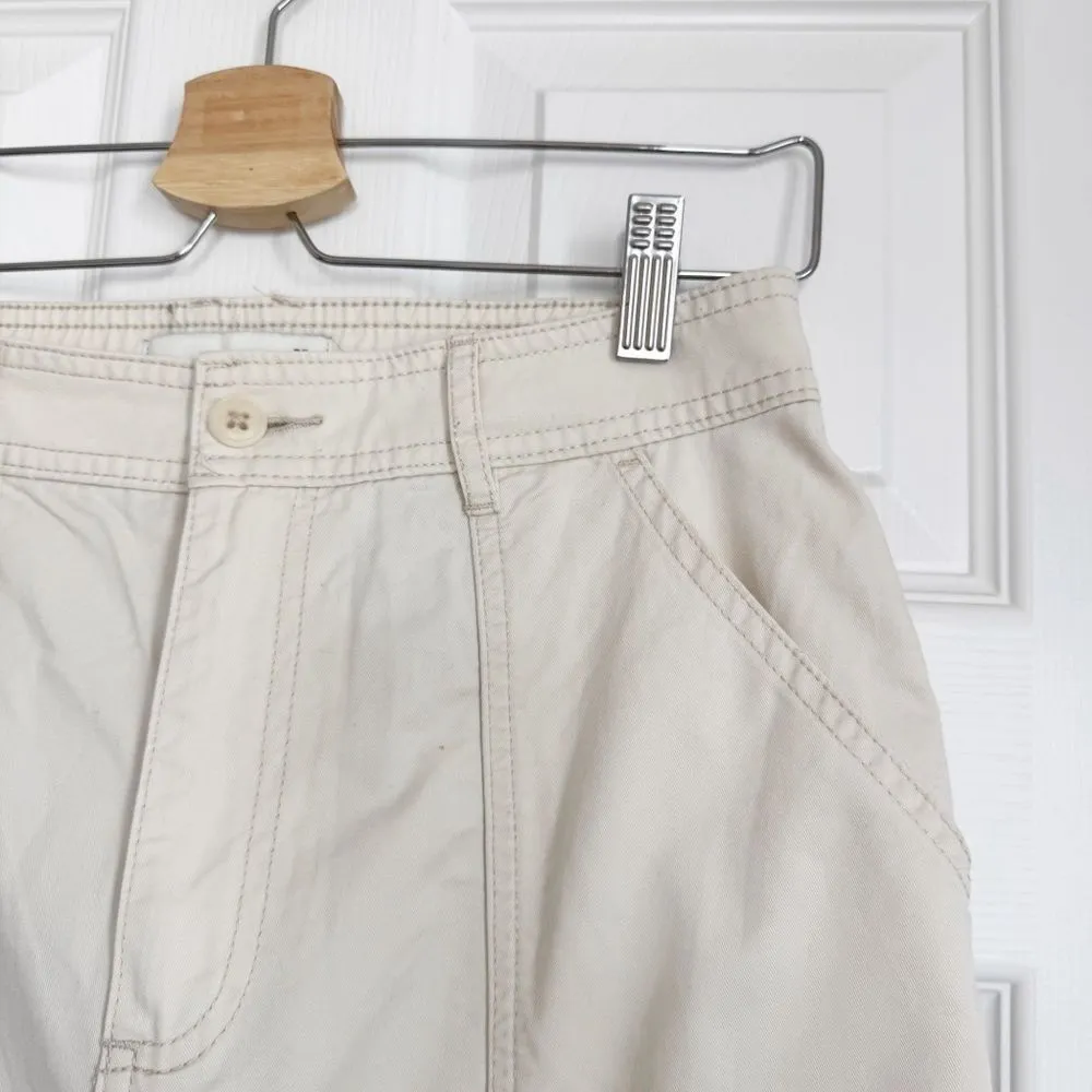 Abercrombie & Fitch Relaxed Cargo Pant in Cream Size 8/29 Long - Image 12