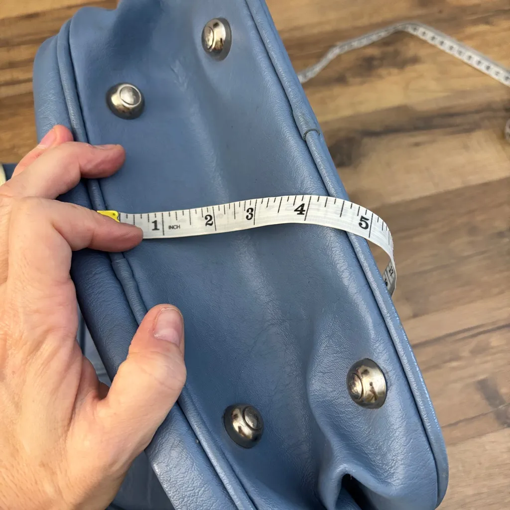 Samsonite Blue Silhouette Soft Carry On Luggage Bag Vintage Travel - Image 10