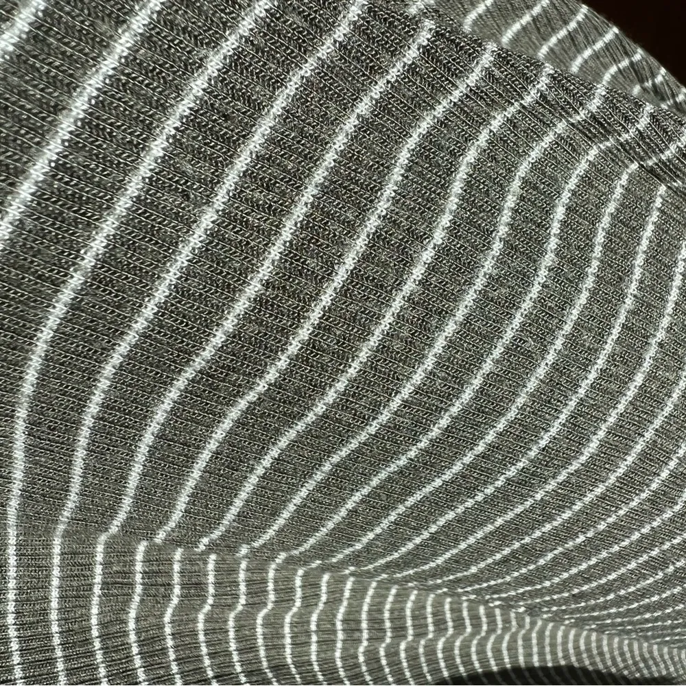 American Eagle Green Stripe Ribbed Long Sleeve Turtleneck - Image 5