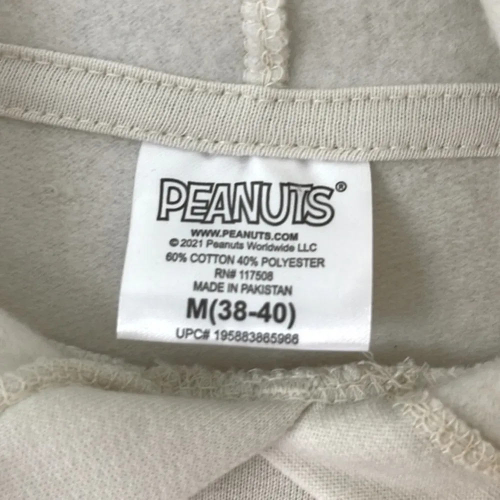 PEANUTS SNOOPY OVERSIZED RELAXED FIT GRAPHIC HOODIE Green Size M - Image 4