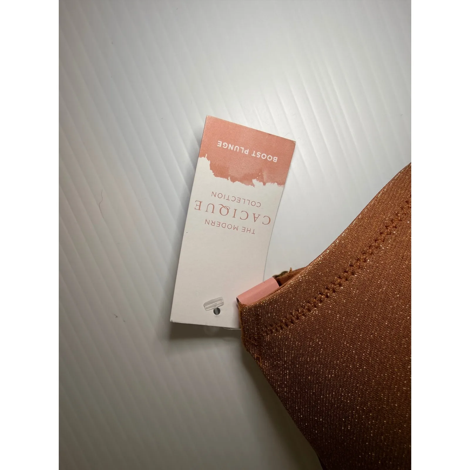 NWT Cacique Modern Collection Boost Plunge Bra Copper Sparkle 42DDD - Image 3