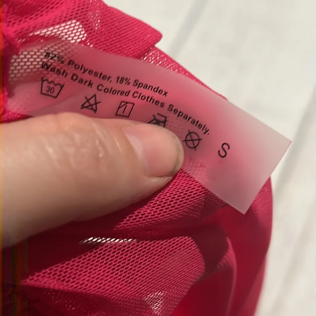 Pink swimsuit coverup skirt - Image 5