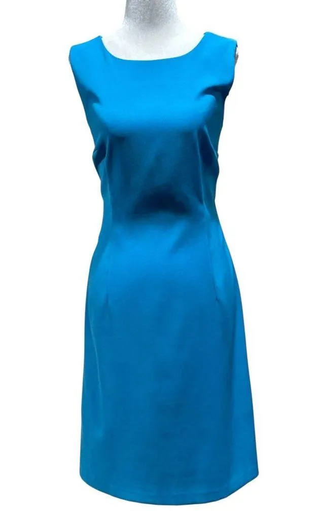 RONNI NICOLE Size10 Womens Sleeveless Blue Summer Strech Comfort Dress Scoop nec - Image 2