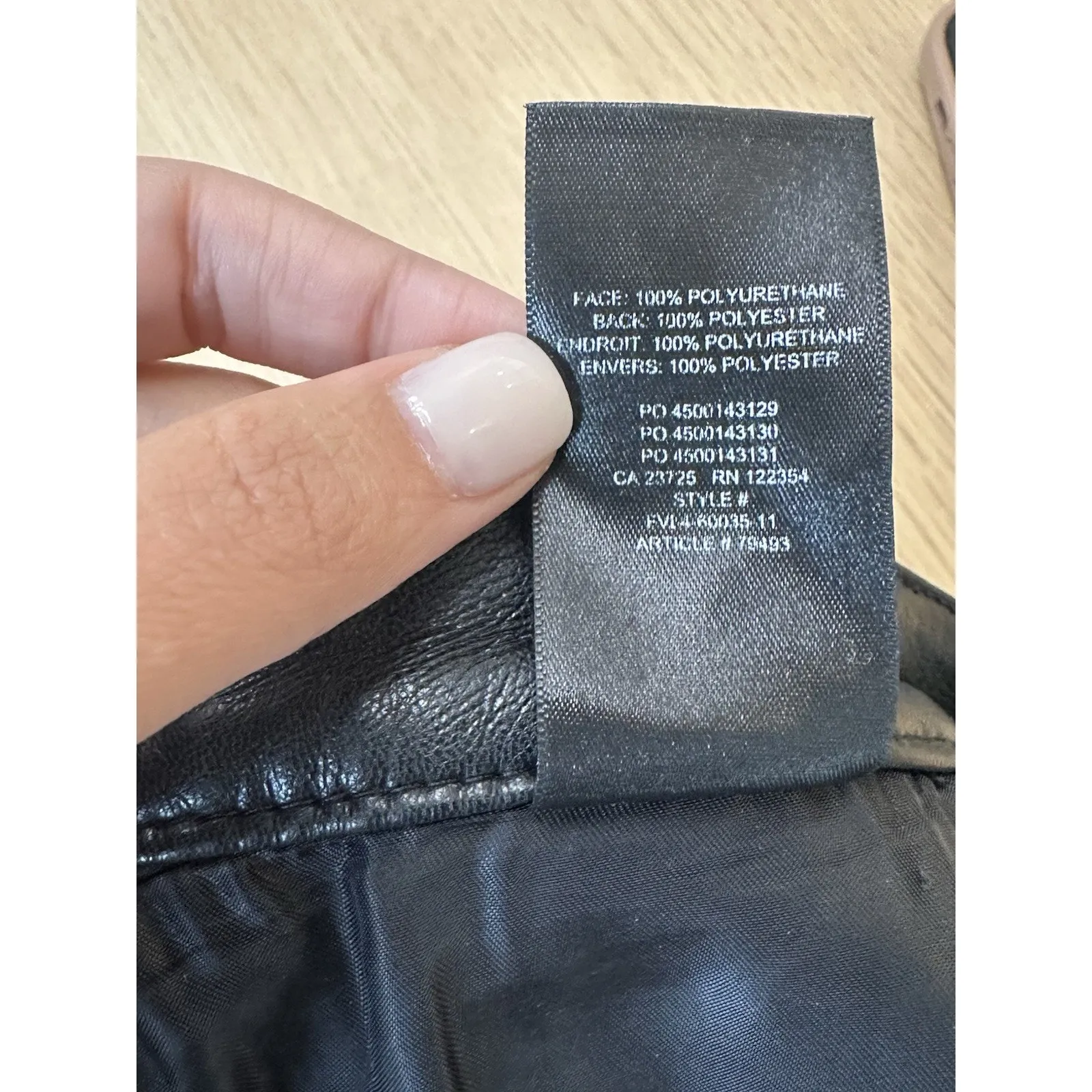 Aritzia Wilfred Melina Faux Leather Pants Ankle Straight Women’s Size 4 2515 - Image 8