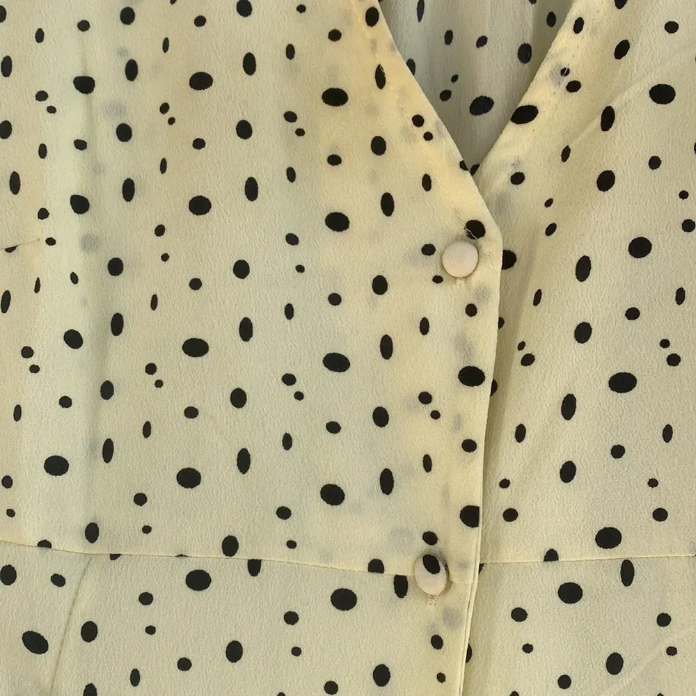 ASOS pale yellow polka dot dress size 2 runs big Size M - Image 7