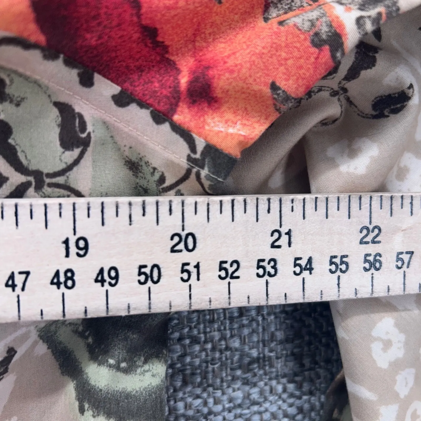 Chicos Floral‎ Button Up Blouse Beige Medium Or 1 - Image 10