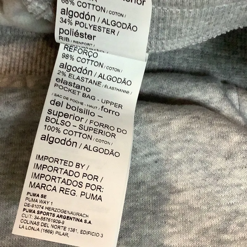 Puma Size 2X Grey Sweatpants With Pockets. New With Tags. - Image 7