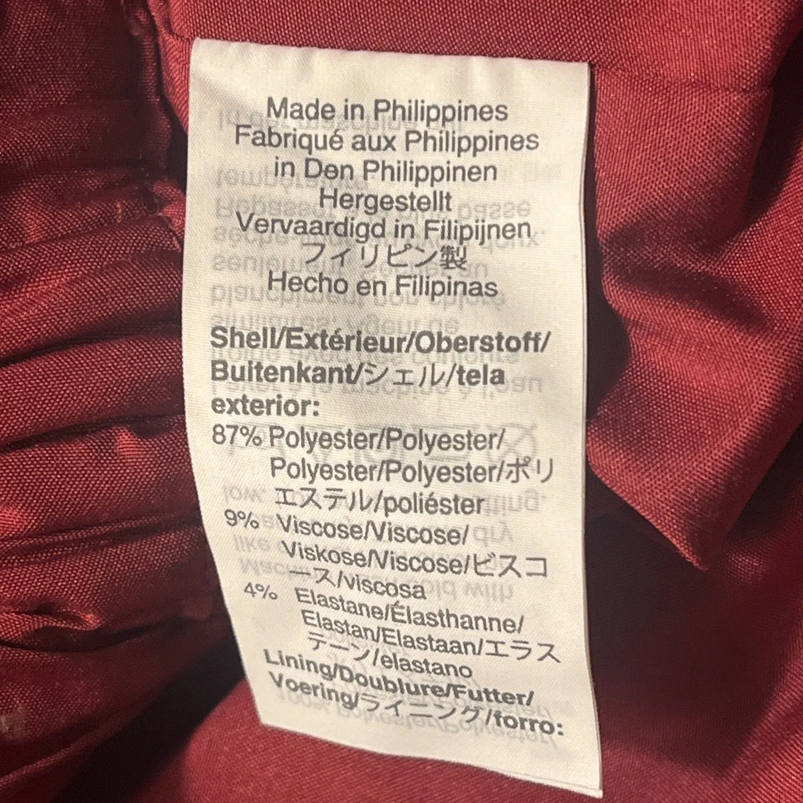 J Crew Mercantile Flounce Mini Skirt Women's Maroon Ruffle Hem Size 10 Red - Image 3