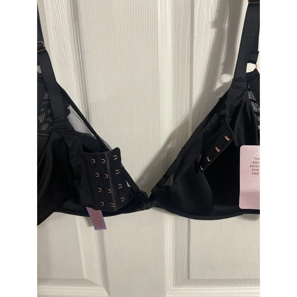 Savage X Savage Not Sorry Microfiber & Lace Half Cup Bra Size 42DD New With Tags - Image 8