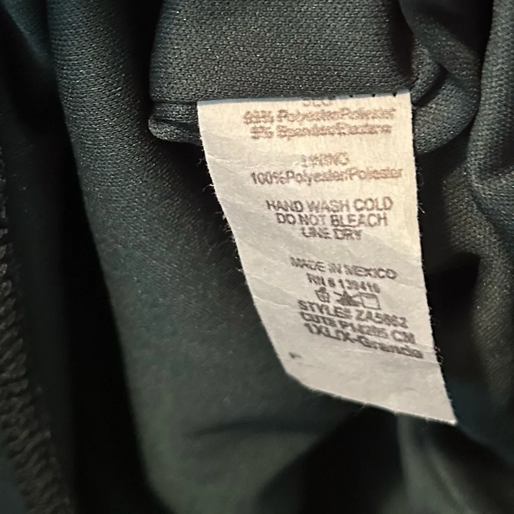 NWOT Zenobia Elegant Teal/Emerald Green One-Shoulder Dress 1XL - Image 9