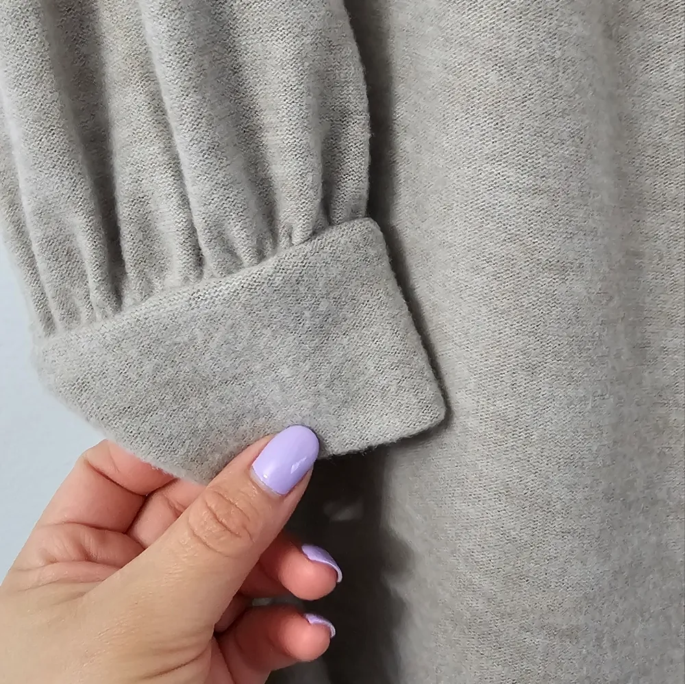 ANA Off Shoulder Sweater Womens Size XL Beige Brown Cowl 3/4 Sleeve - Image 2