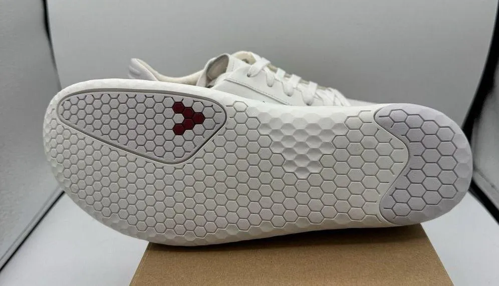Vivobarefoot Shoes Womens 5.5 Bright White Leather Geo Court L 35 New Athletic - Image 6
