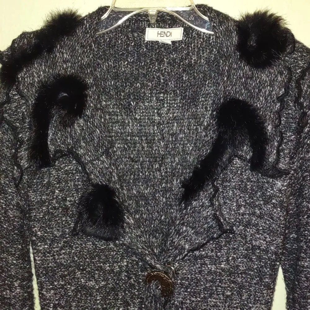 Hendi knit duster. (#0786) Black Size undefined - Image 3