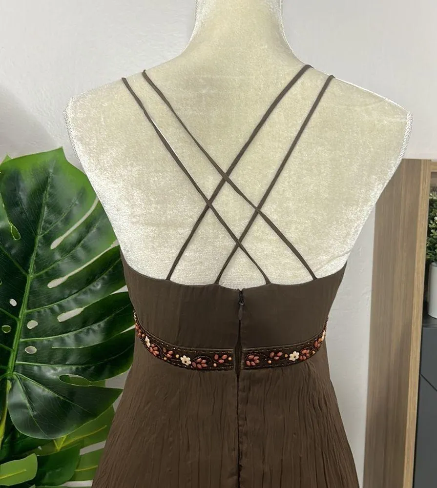Bcbg paris • beaded cross back vintage coconut girl dress Size undefined - Image 5