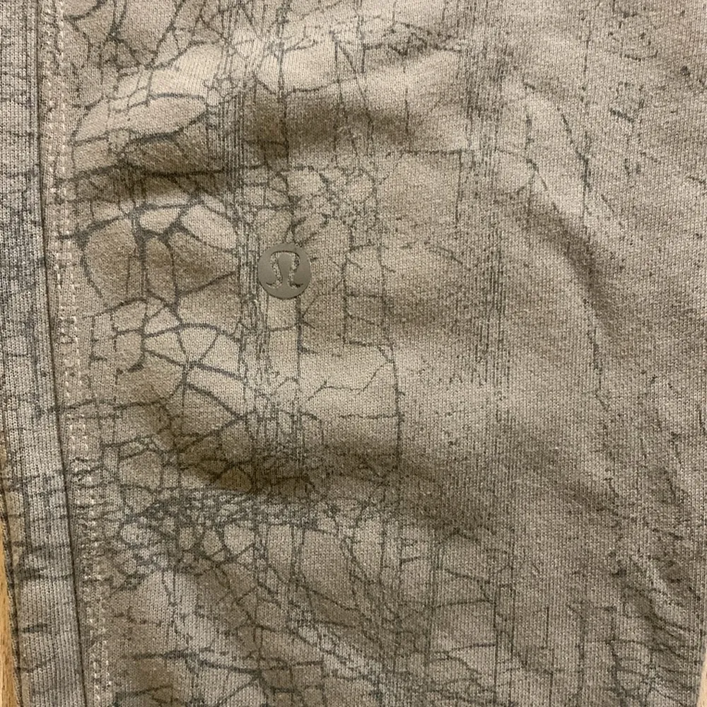 Lululemon Warm Down Jogger Cotton Terry 7/8 Length Thread Dye Rover Black - Image 12