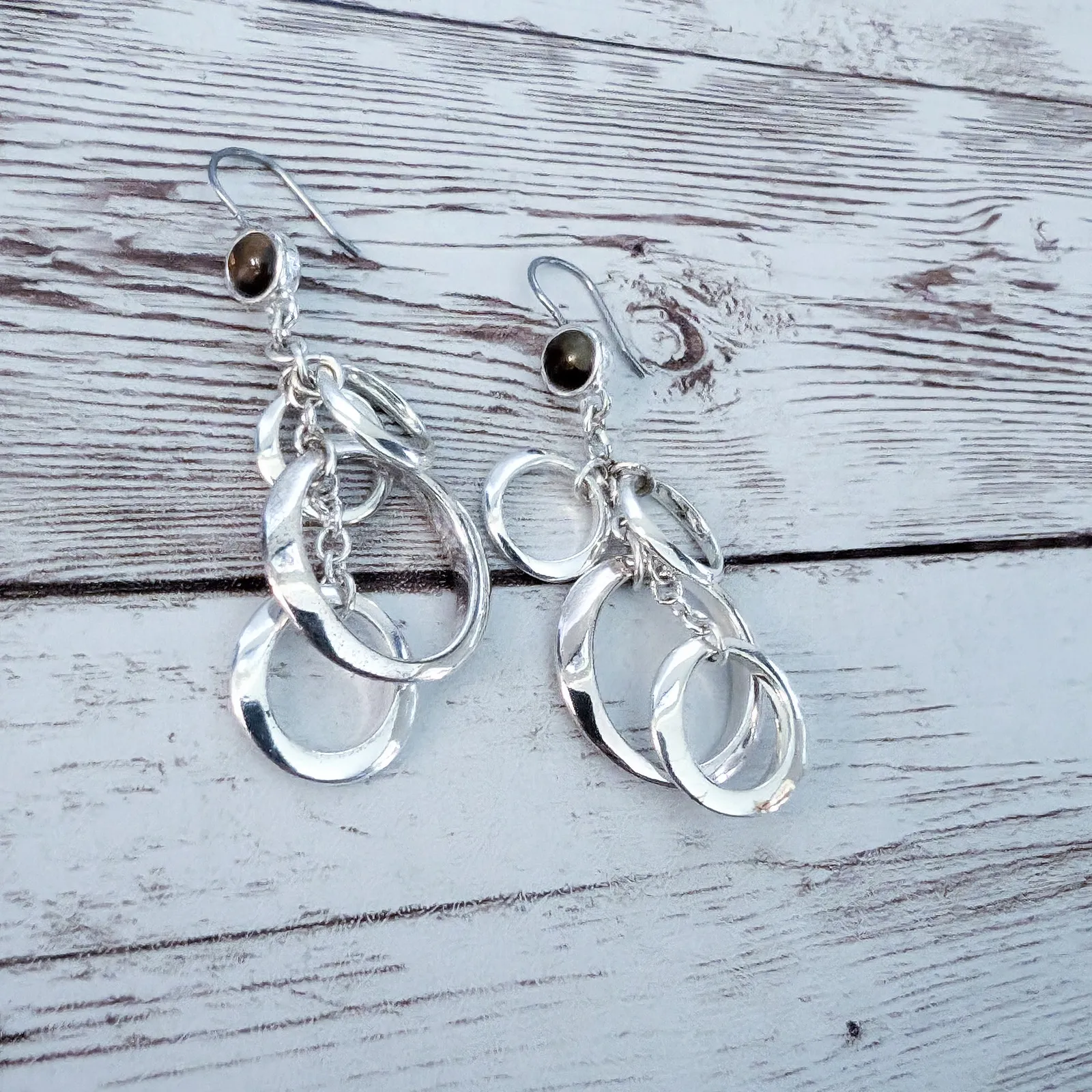Marvella Earrings Silver Tone Dangle Earrings for Pierced Ears - Image 2
