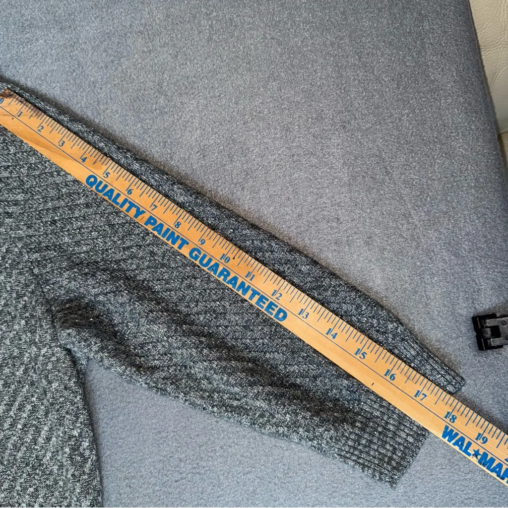 Lane Bryant Sweater Dress Gray sparkly Knit‎ 3/4 sleeve size 18/20 cotton winter - Image 8