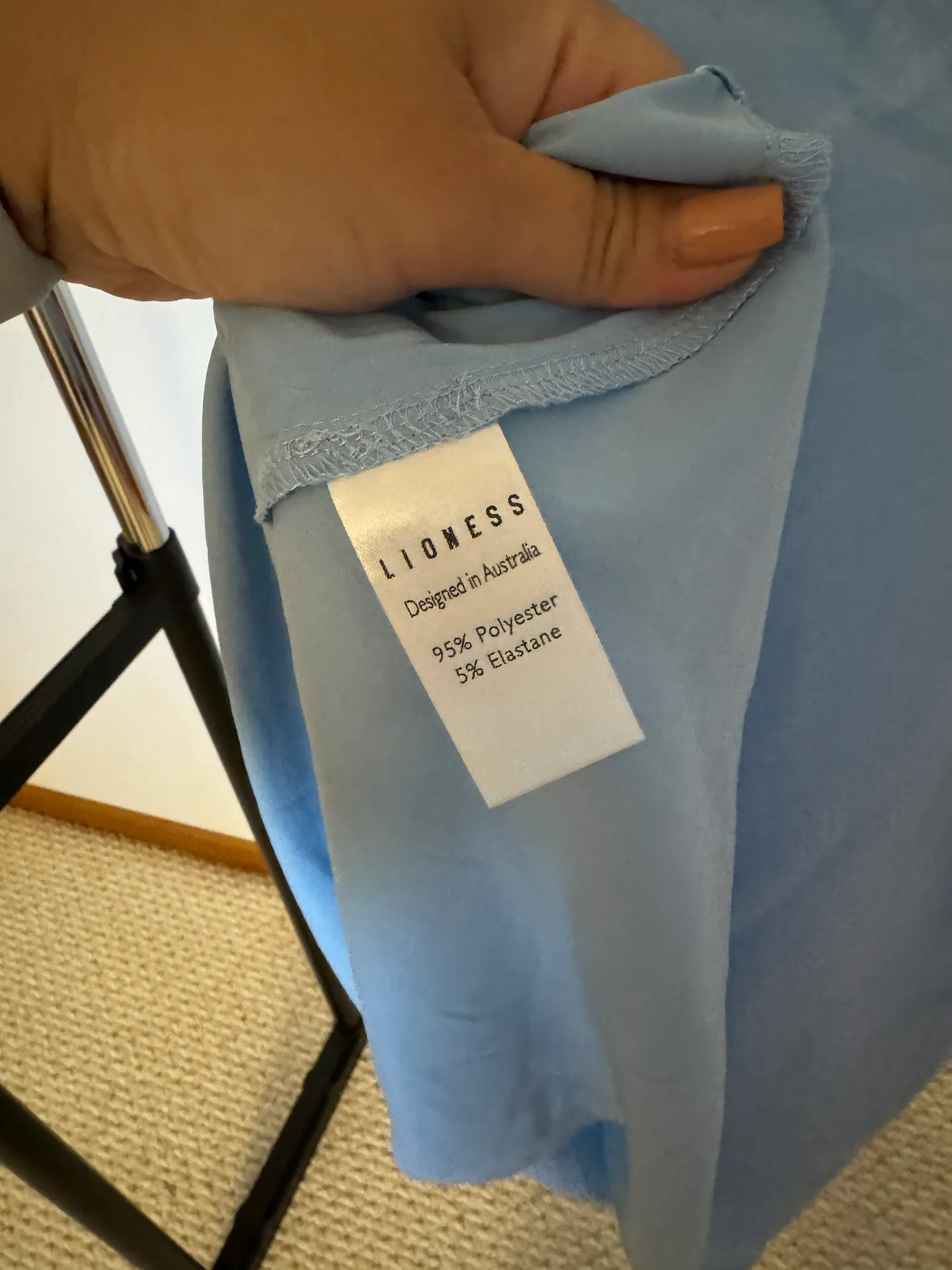 Blue Slip Dress - Image 4