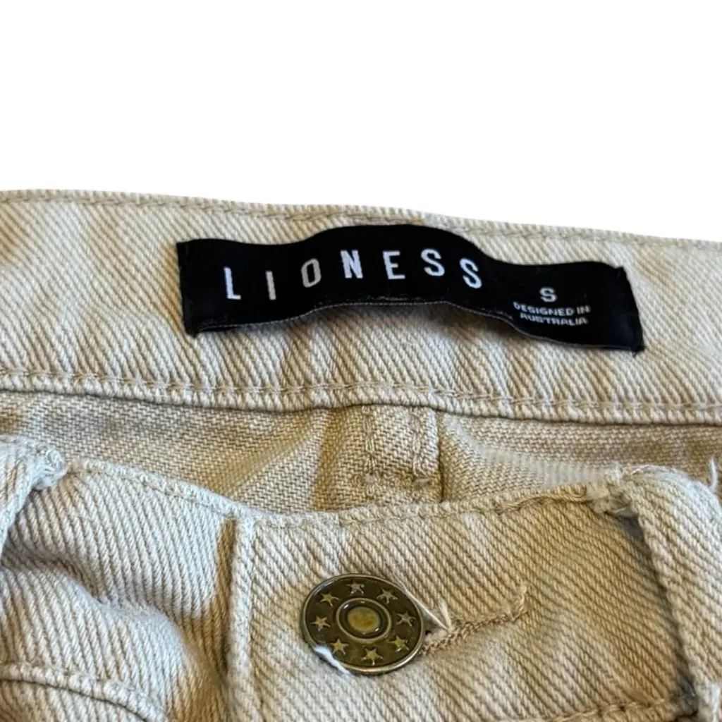 Lioness Miami Vice Cargo Pants Tan Streetwear Chic Casual Size Small Women's - Image 12