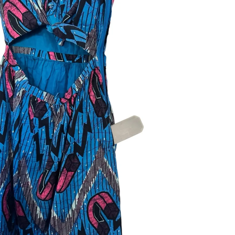 MODCLOTH Magnetic Graphic Cut-Out Tie Dress in Sz X-Small - Image 5