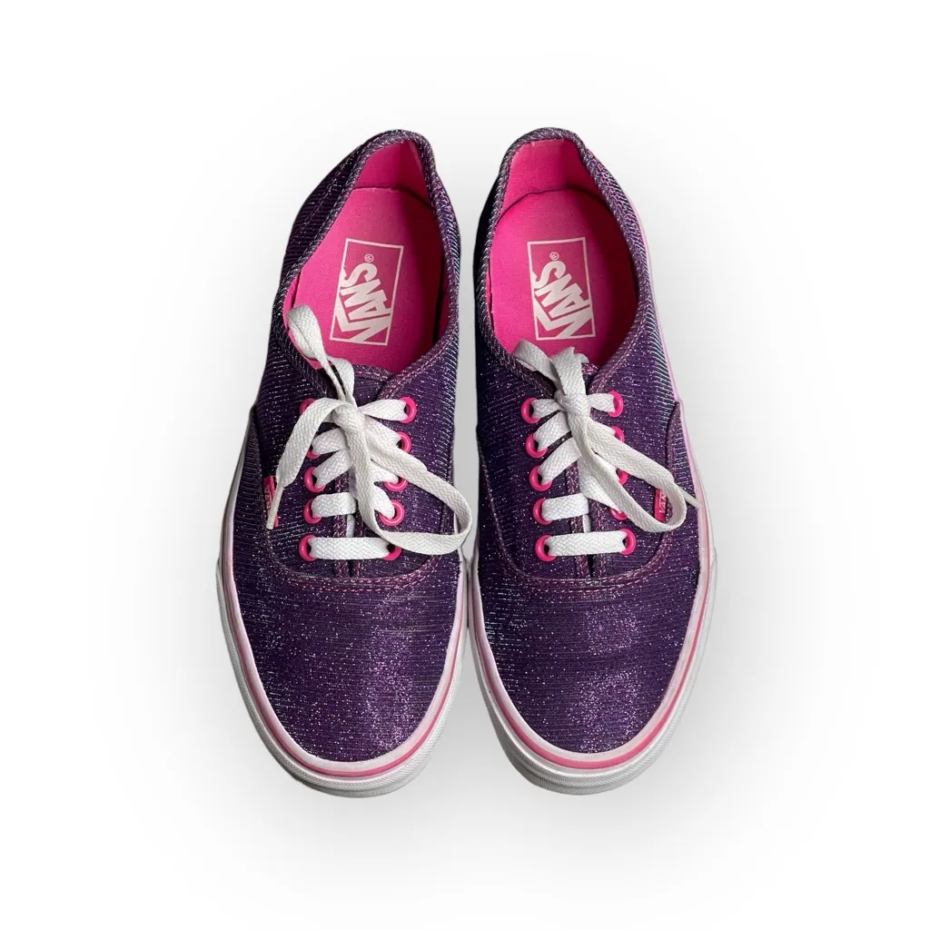 Vans® ✌︎︎ OG Authentic Lace Up Skate Shoes Sneakers ✌︎︎ Shimmer Magenta ✌︎︎ 9 - Image 9