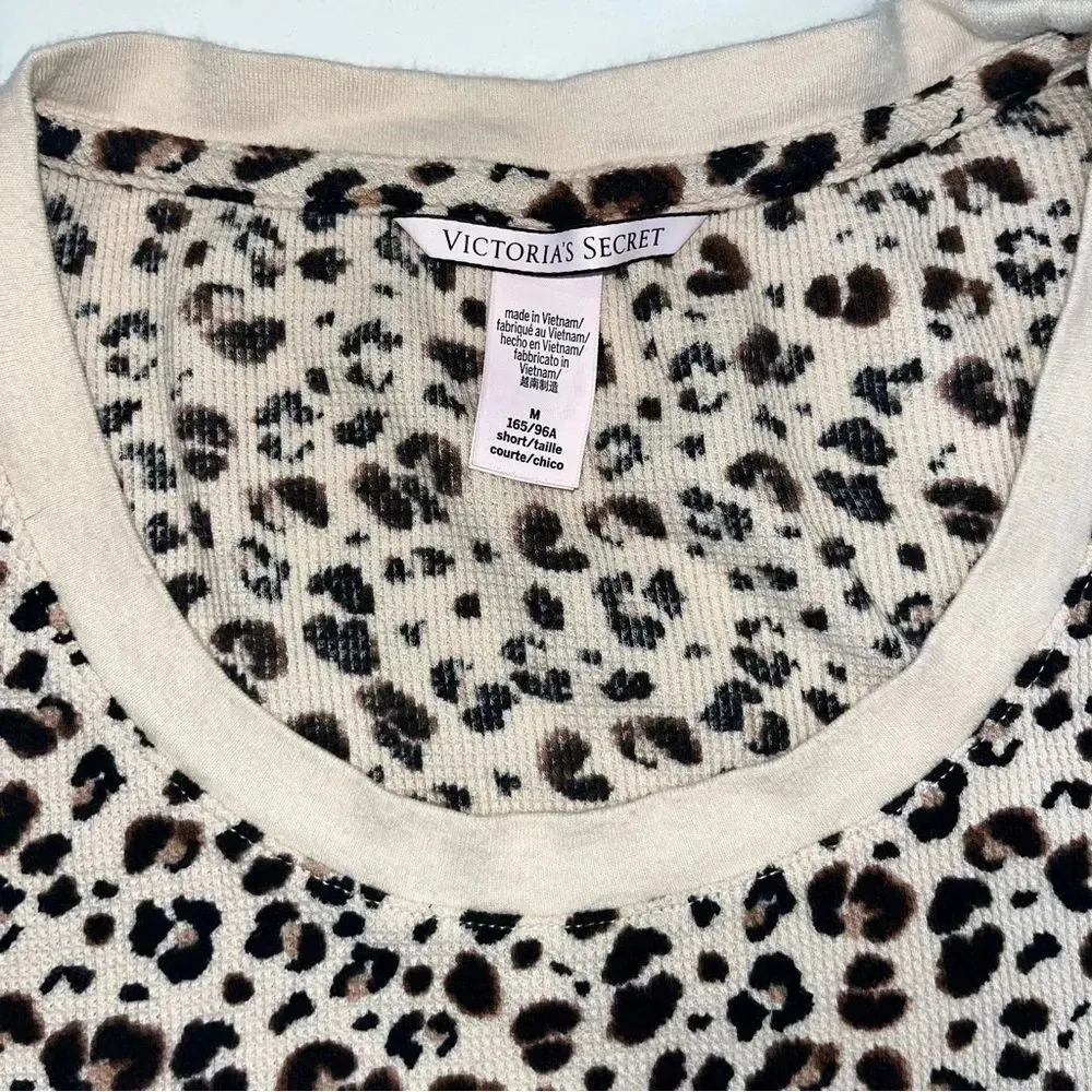 Victoria’s Secret Leopard Thermal Pajama Joggers Size Medium - Image 6