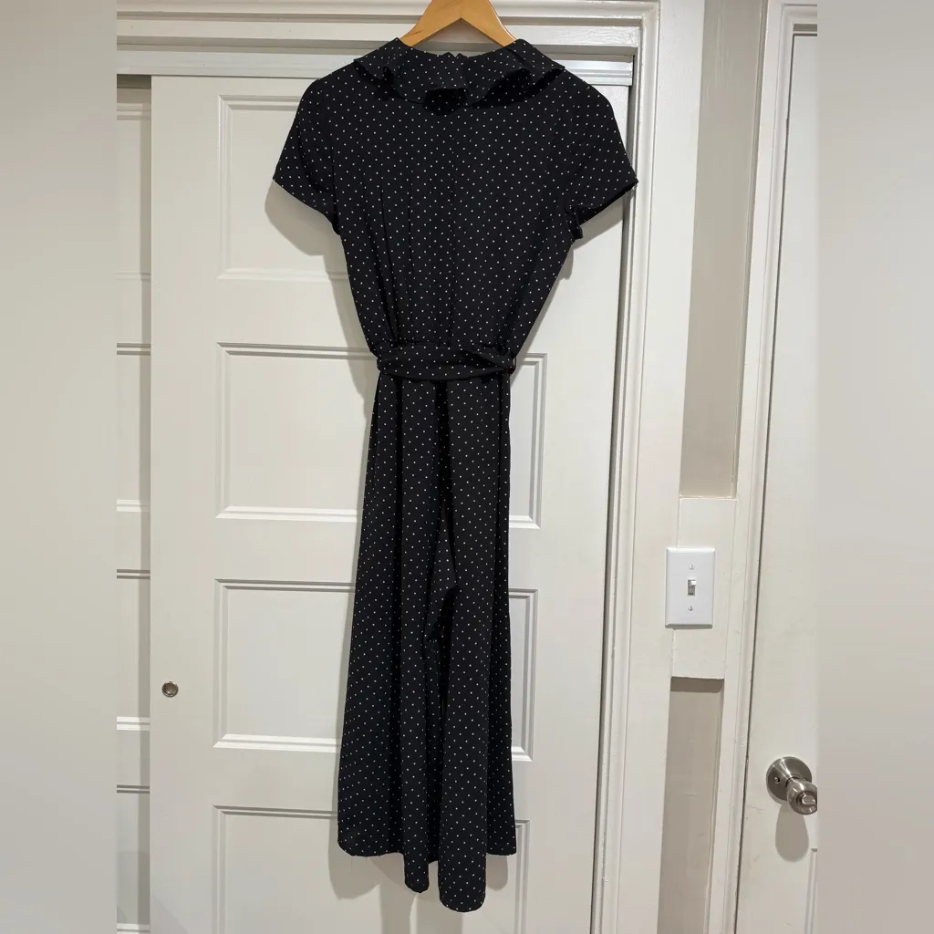 London Times Black Polka Dot Jumpsuit - Image 7