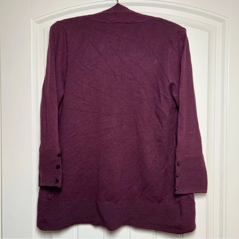 Volution cardigan sweater maroon size XS NWT Purple - Image 4