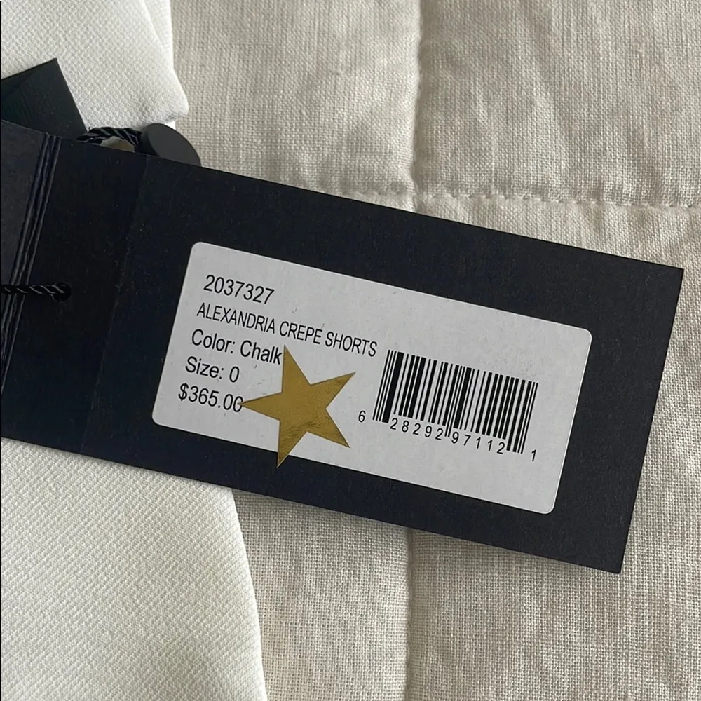 Halston Heritage White High Waist Tailored Shorts - Image 8