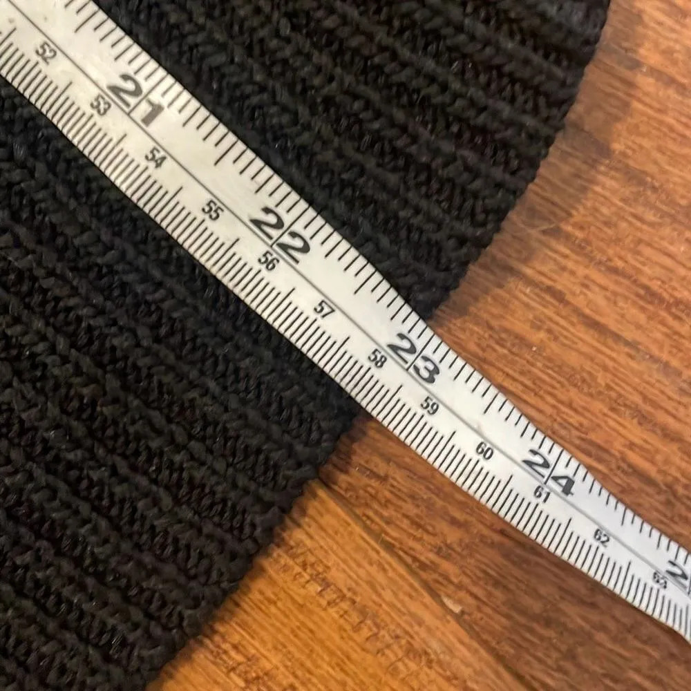 Ann Taylor black ribbed knit button side vest tank medium - Image 3