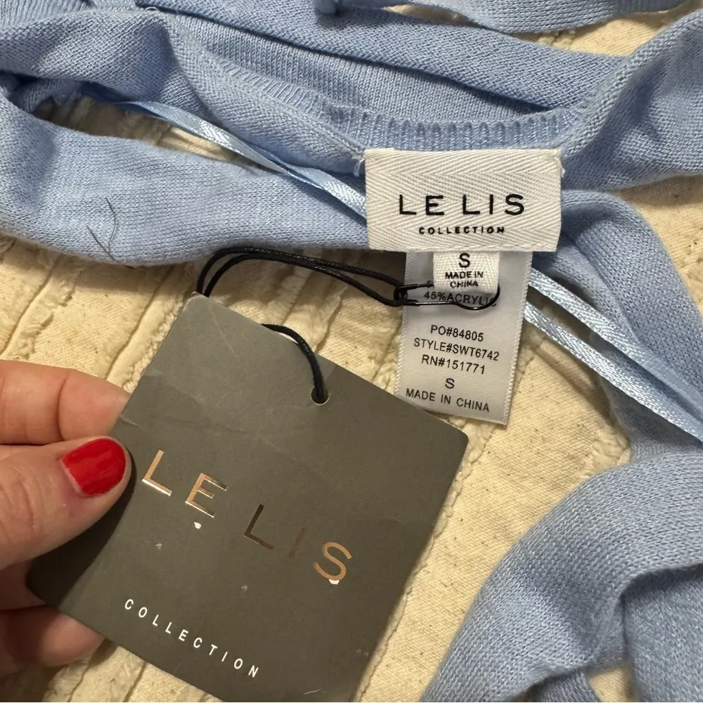 NWT Le Lis open front tie back cropped tank top - Image 3