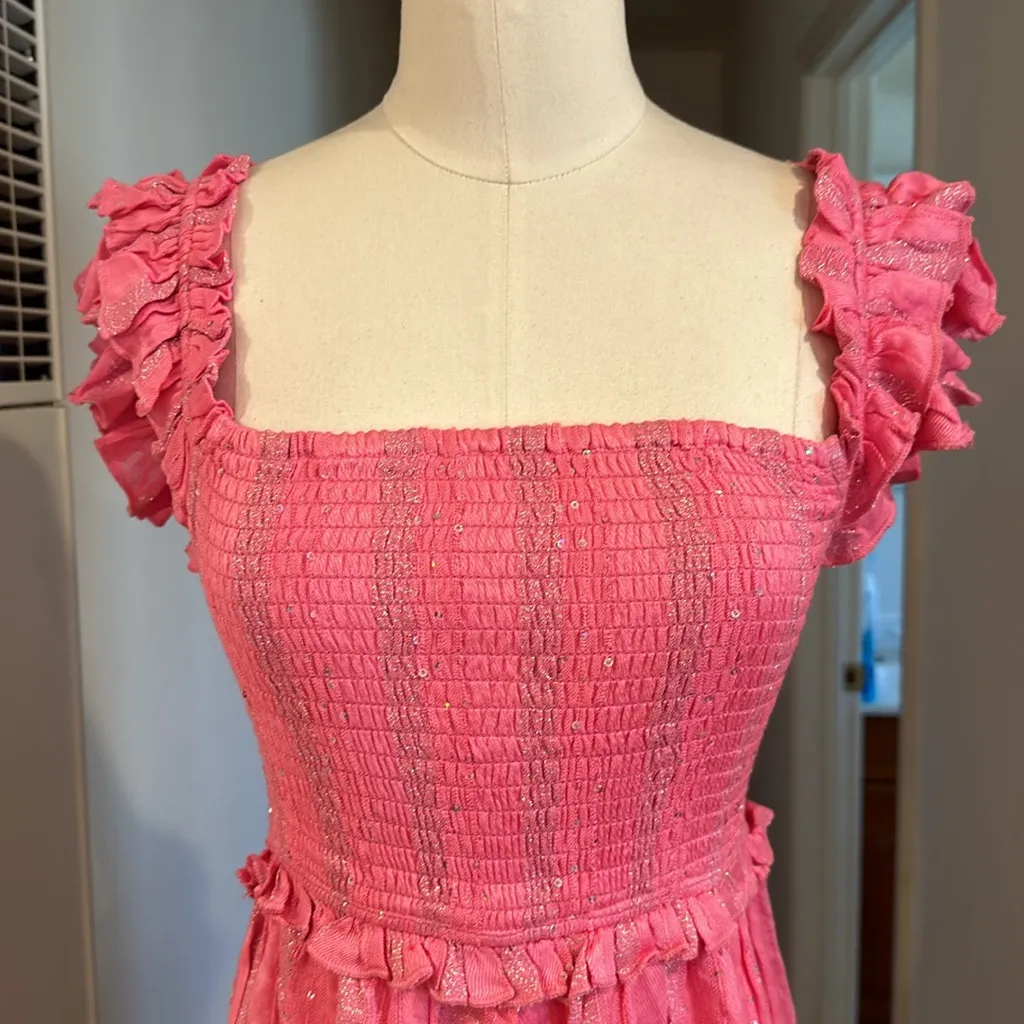 NWT Carrie Sequined Smocked Mini Dress - Image 5