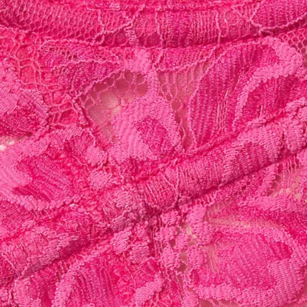 NWT Free People Sorento Demi Lace Longline Underwire Bra 34D LUCKY PINK - Image 8