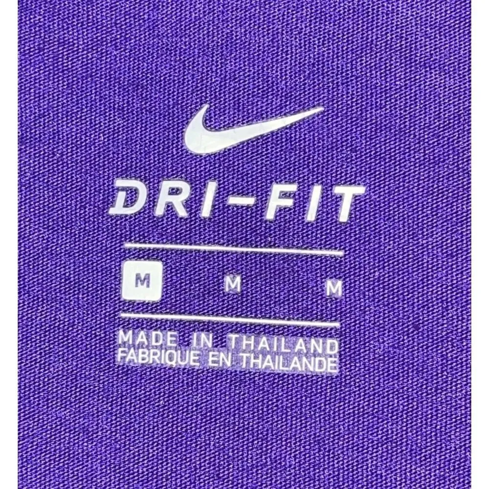 NWOT Nike Women's Louisiana State University Short Sleeve V-neck Tee Purple M - Image 8