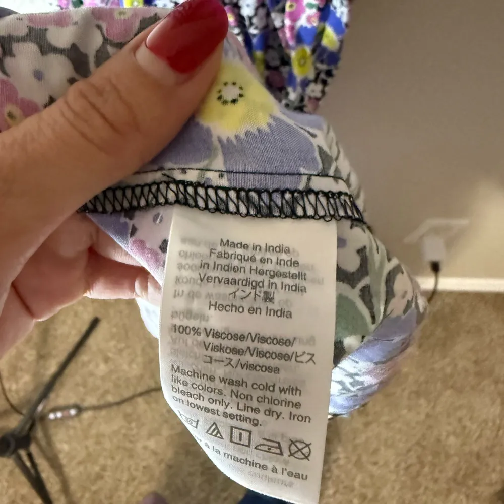 J Crew Fabrizia Floral Jersey Wrap Midi Dress Women's Size X-Small - Image 5