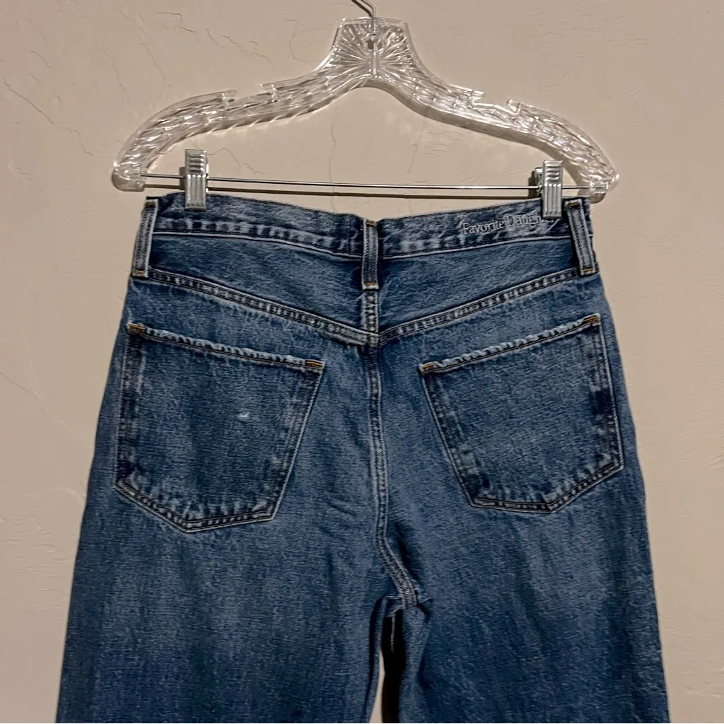 Favorite Daughter The Tommy‎ Low Slung Long Straight Boston Denim Jeans Blue Size 24 - Image 9