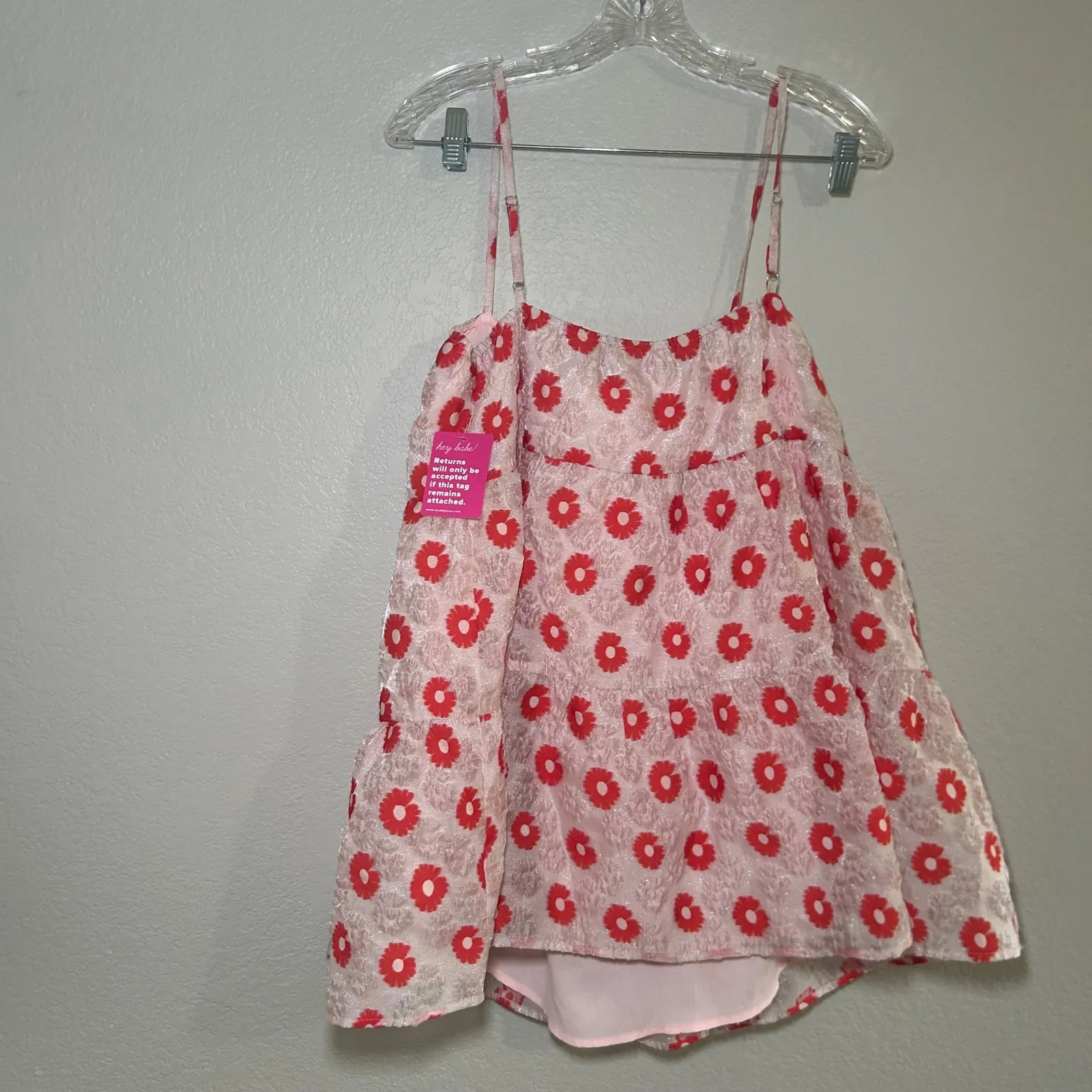 nwt buddy loves cherry delight mini dress party event holiday girly floral boho Size M - Image 6