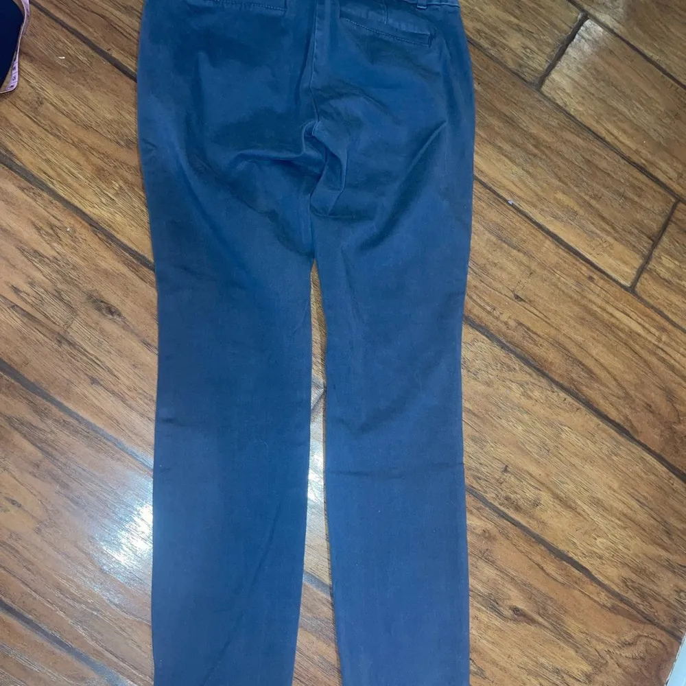 LOFT Outlet Skinny Ankle Petite Chino Pants Womens Size 0P Gray Cotton Tapered - Image 6