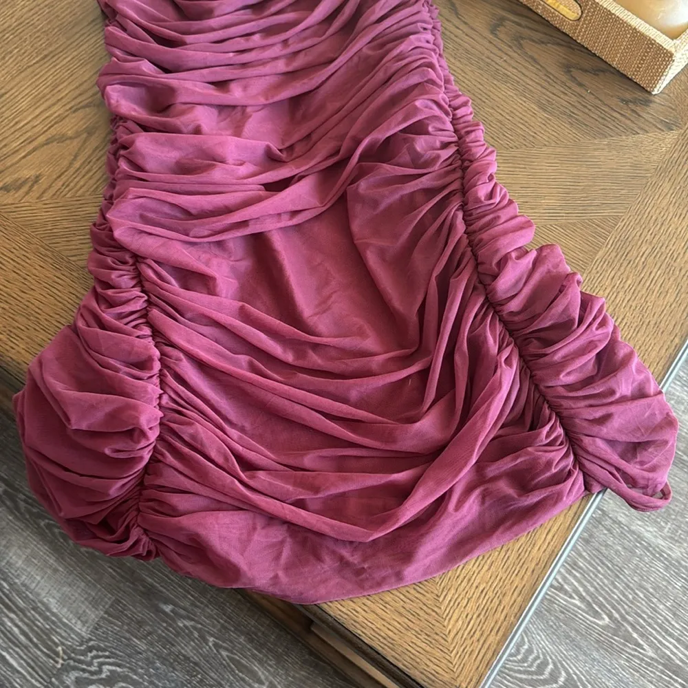 House of CB SAPPHIRE WINE GATHERED MAXI DRESS, Size Small, $239 - Image 10