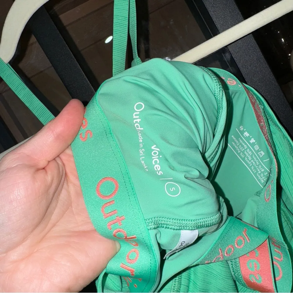 Outdoor Voices sports bra top high neck adjustable TechSweat tank criss cross - Image 4