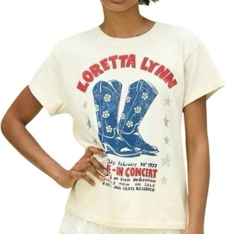 DAYDREAMER Loretta Lynn In Concert Tour Tee, Size M, New with Tag MSRP $85 - Image 9