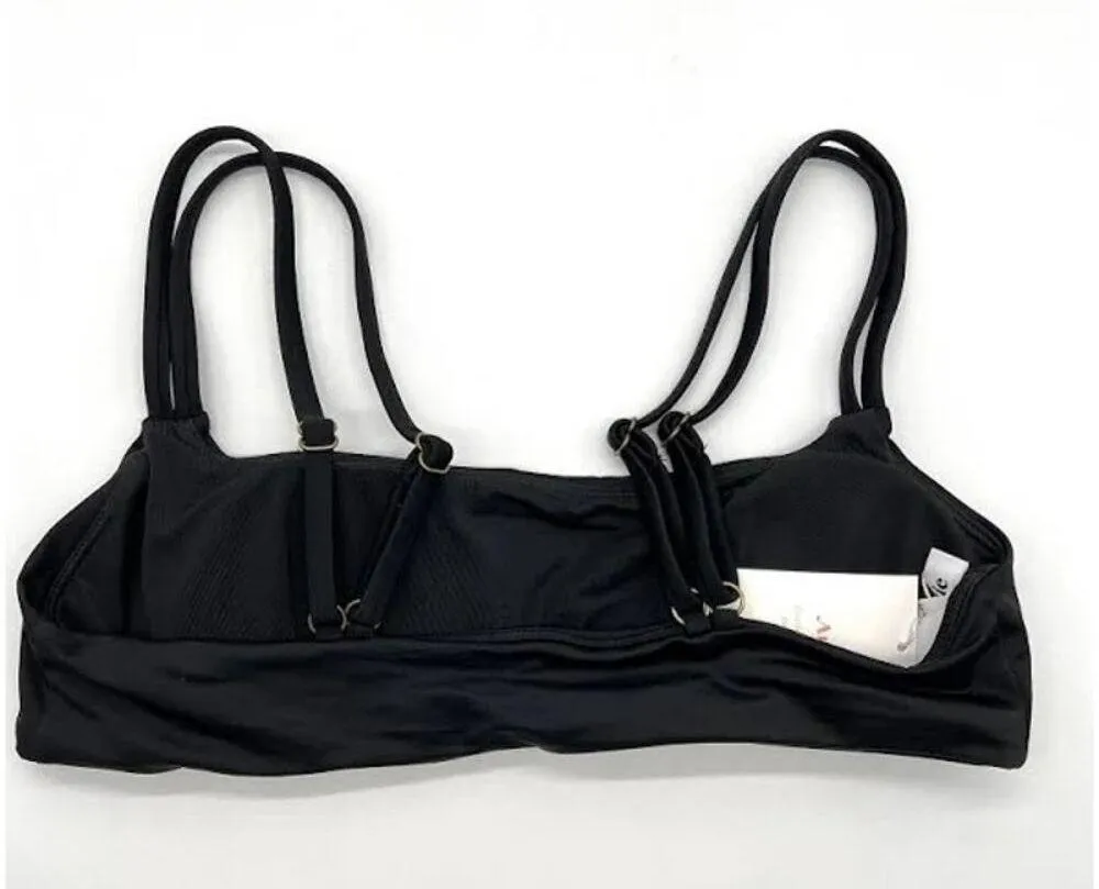Andie Swim The Rockaway Bikini Swim Top Black M NWT - Image 3
